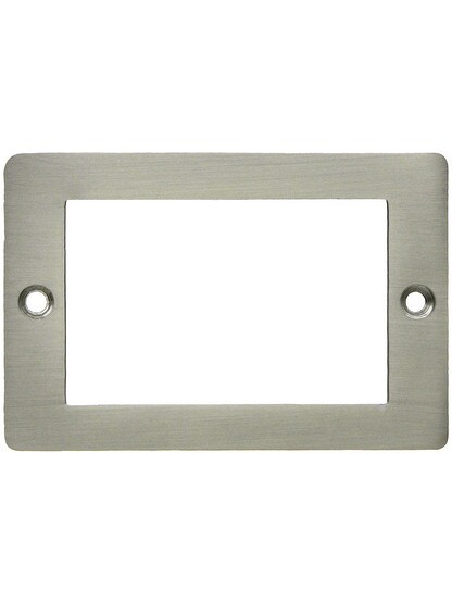 3 inch Plain Label Holder In Satin Nickel.